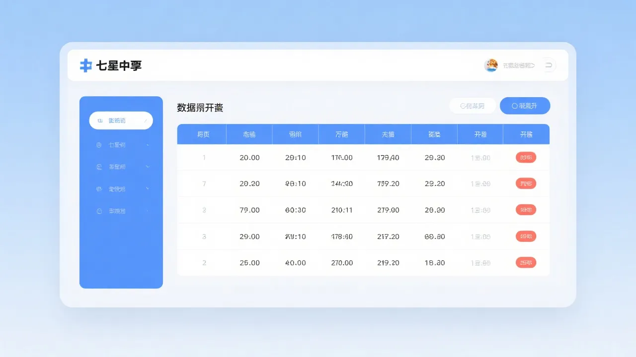 七星彩票当期开奖：信息结构说明与官方数据展示解析